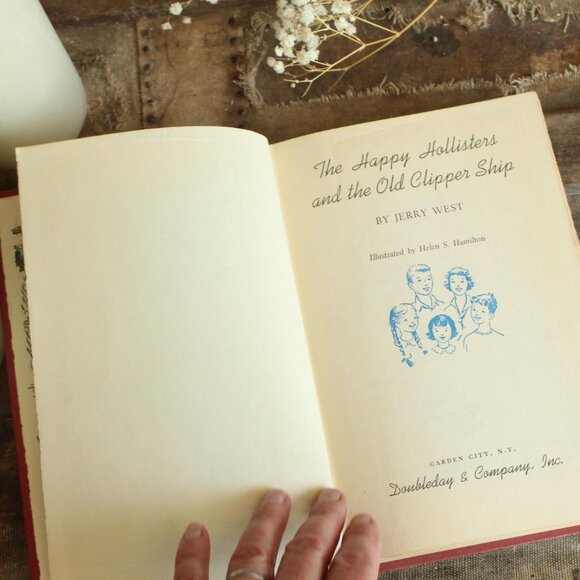 Vintage 1950s Book,  The Happy Hollisters and the Old Clipper Ship by Jerry West - Picture 7 of 10